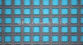 P.W. Cannon & Son Ltd - Pewter 6mm Square Hole Powder Coated Metal Sheets - Grilles for use in Radiator Covers, Cabinets and as Screening Panels