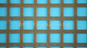 P.W. Cannon & Son Ltd - Bronze 10mm Square Hole Powder Coated Metal Sheets - Grilles for use in Radiator Covers, Cabinets and as Screening Panels