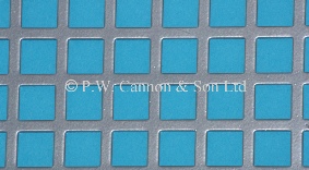 P.W. Cannon & Son Ltd - Silver 10mm Square Hole Powder Coated Metal Sheets - Grilles for use in Radiator Covers, Cabinets and as Screening Panels