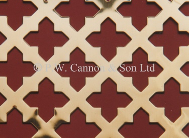 Brass Sheets Sword - Grilles for use in radaitor covers, cabinets or as screening panels