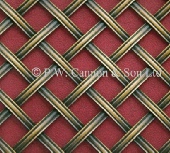 10mm Diamond 4.7mm Reeded Brass Hand Woven Grille