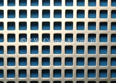 6mm Square Hole Nickel Plated Sheet - Grilles for use in radiator covers, cabinets and as screening panels