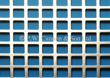 10mm Square Hole Nickel Plated Sheet - Grilles for use in radiator covers, cabinets and as screening panels