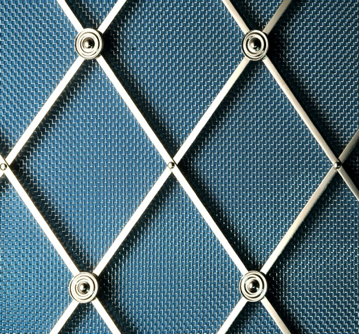 D55 Diamond Nickel Plated Grille for use in radiator covers, cabinets and as screening panels