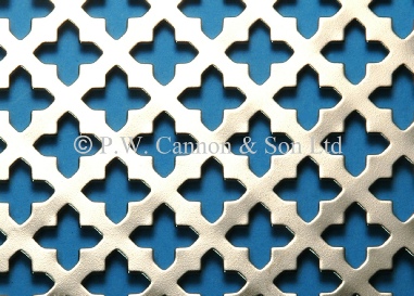Small Sword 16 Nickel Plated Sheet - Grilles for use in radiator covers, cabinets and as screening panels