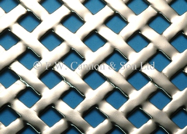 Woven Effect Nickel Plated Sheet - Grilles for use in radiator covers, cabinets and as screening panels