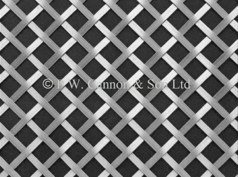 Woven Grille for use in radiator covers, cabinets and as screening panels