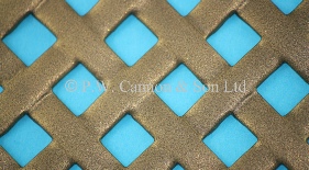 P.W. Cannon & Son Ltd - Bronze Woven Effect Powder Coated Metal Sheets - Grilles for use in Radiator Covers, Cabinets and as Screening Panels