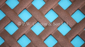 P.W. Cannon & Son Ltd - Copper Bronze Woven Effect Powder Coated Metal Sheets - Grilles for use in Radiator Covers, Cabinets and as Screening Panels